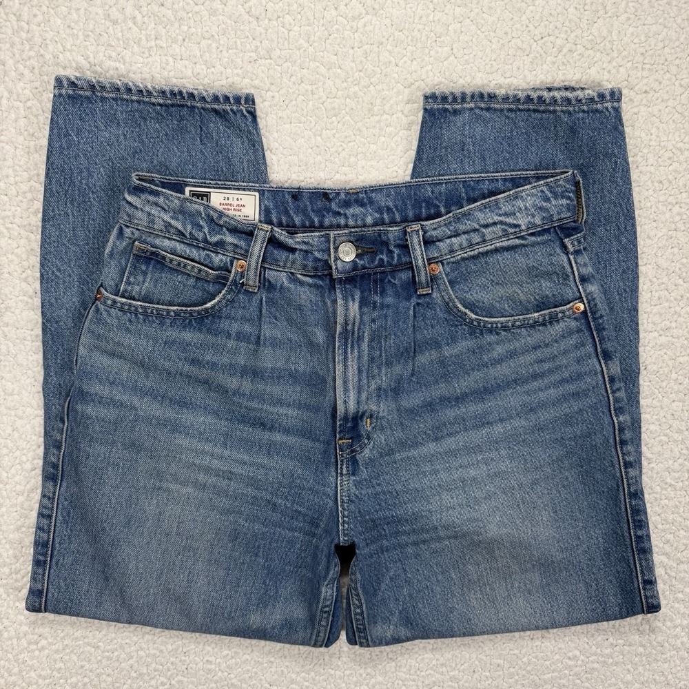 Gap Barrel‎ Jeans Women's 28 (30x26) High Rise Y2K Streetwear Casual